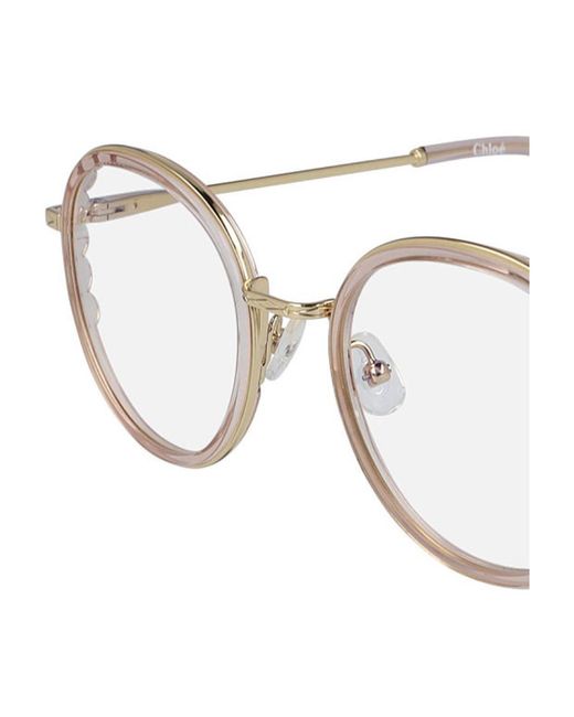 Chloé White Round Sunglasses