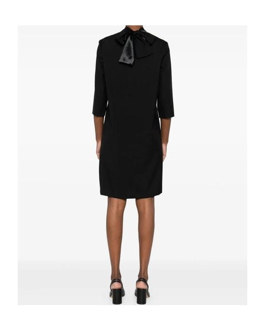Marni Black Bow-Detail Midi Dress