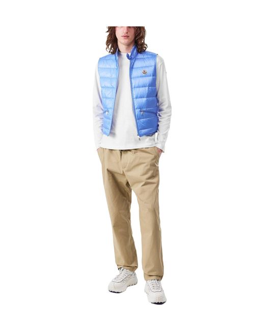 Moncler Blue Lightweight Warm Vest for men