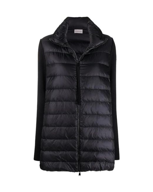 Moncler Black Logo Patch Down Jacket