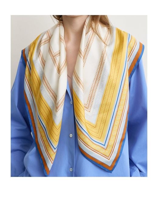 Totême  Natural Square Silk Scarf