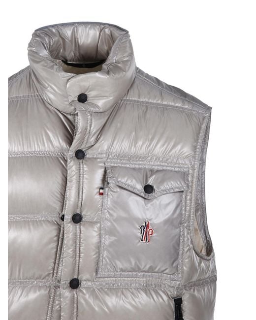 Moncler Gray Nantu Down Gilet for men