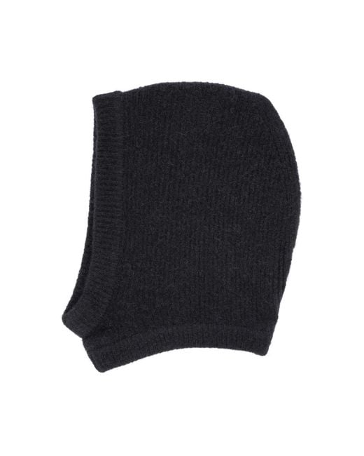 Rick Owens Black Ribbed Hat for men