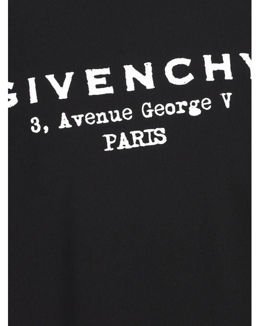 Givenchy Black Logo Printed Crewneck T-Shirt