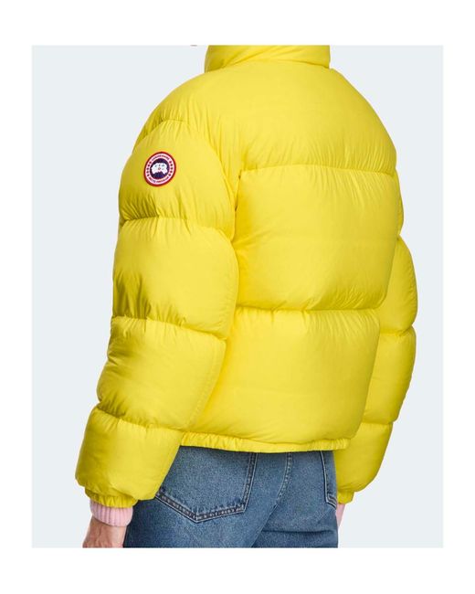 Canada Goose Yellow Fallon Puffer Jacket