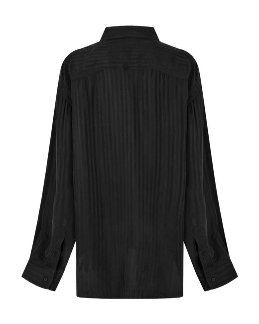 Balenciaga Black Simple Fluid Shirt