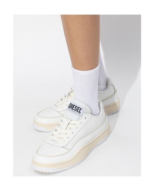 DIESEL White S-Tracker-D Low Sneakers