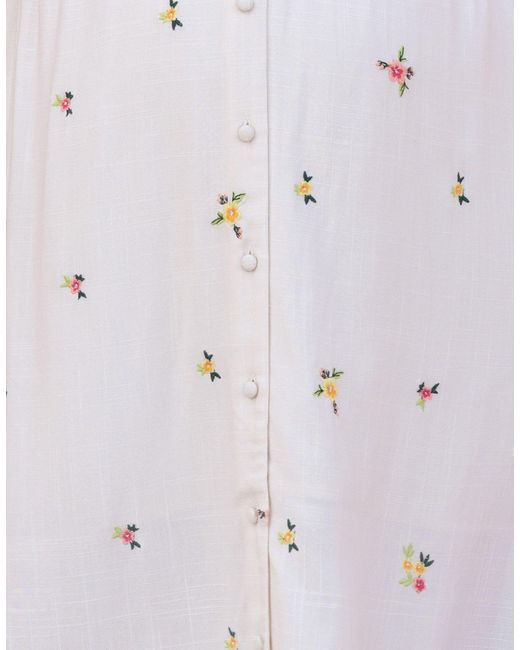Seraphine Pink Embroidered Button-down Midi Dress