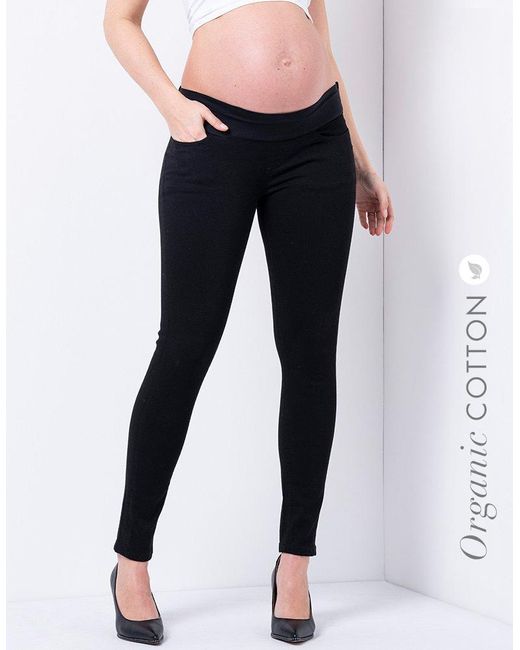 BLACK LEVEL Lackrock Schwarz mit Druckknöpfen knielang Vinyl PVC Snap Skirt