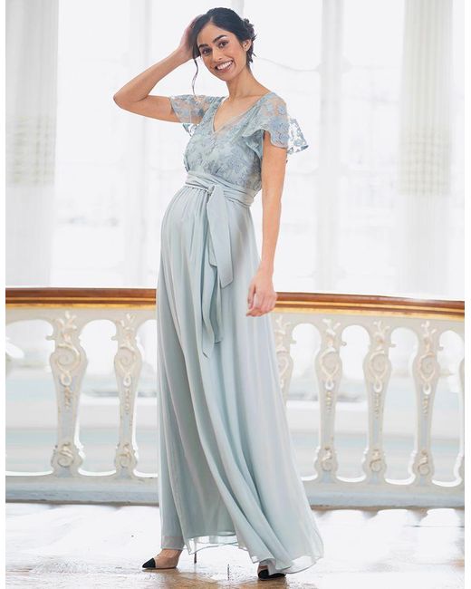 Ivory Silk & Eyelash Lace Maternity Wedding Dress
