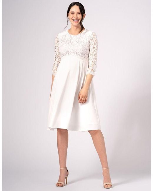 Seraphine Ivory Lace Maternity & Nursing Wedding Dress in Pink Lyst