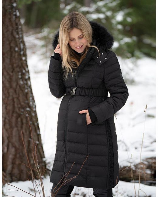 long maternity coat