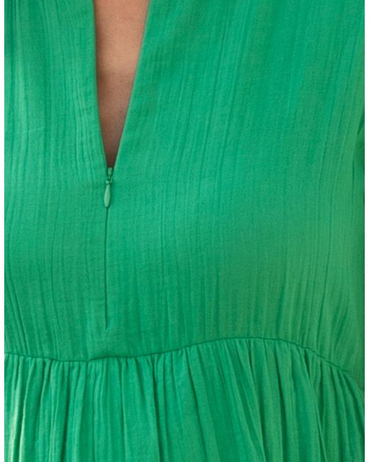 Seraphine Green Pure Cotton Maternity-to-nursing Tunic Dress