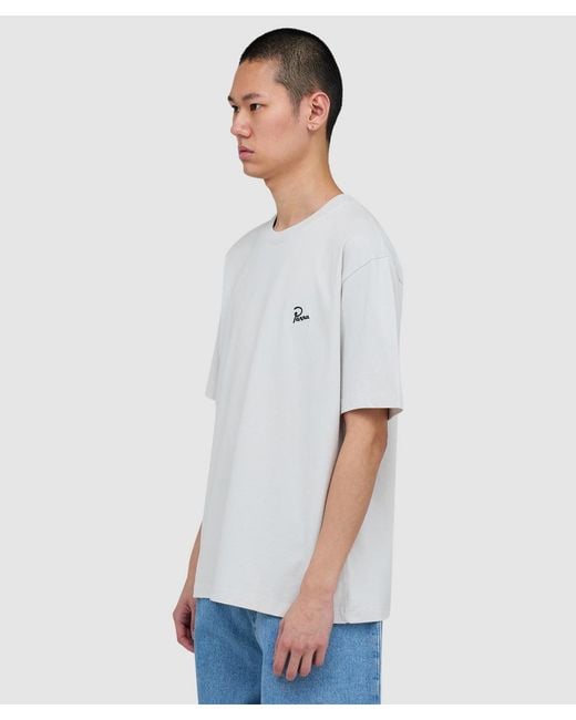 Parra White Signature T-Shirt (Greyish for men