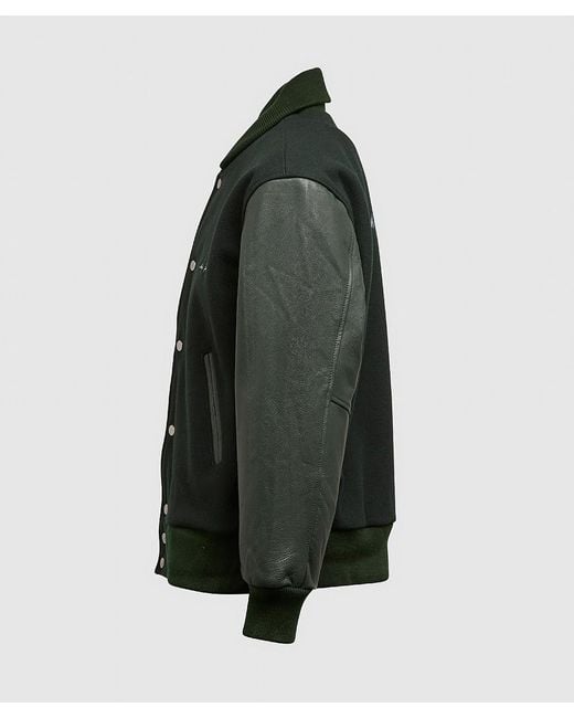 mki black classic varsity jacket