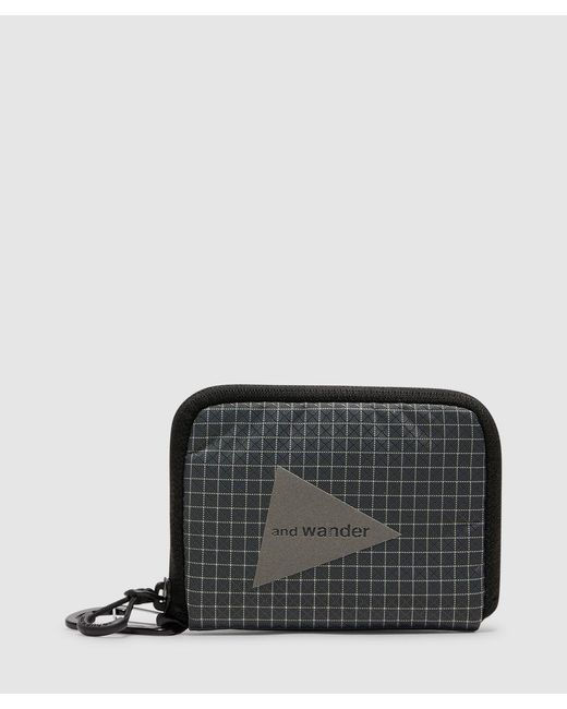 And Wander Black Ocean Rip Wallet