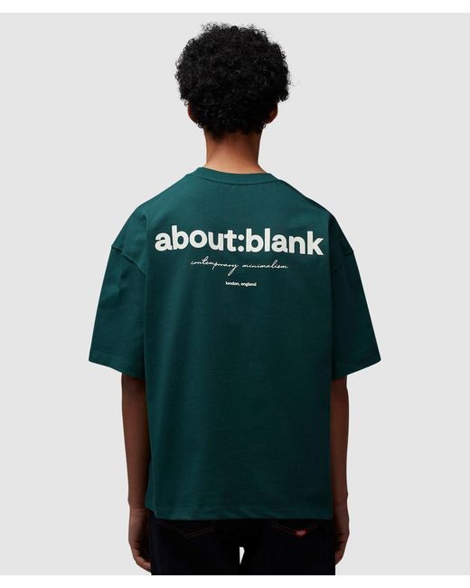 About Blank Green Box T-Shirt (Epsom/Ecru