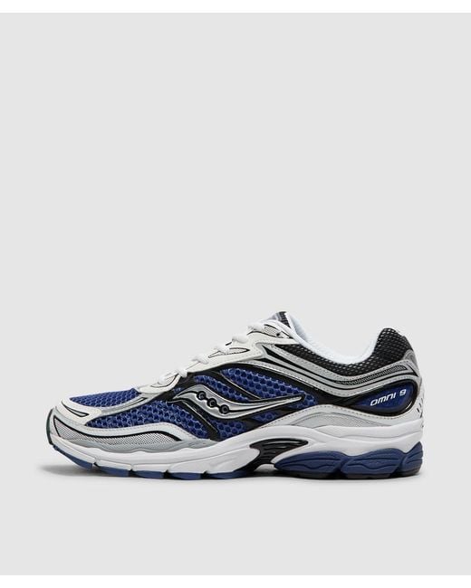 Saucony Blue Progrid Omni 9 Sneaker (Skipper for men