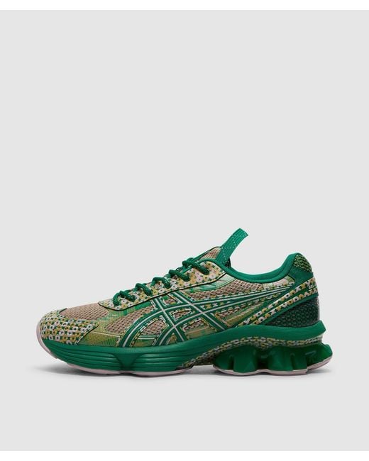 Asics Green X Kiko Kostadinov Us7-S Gel-Kinetic Fluent Sneaker (Watershed Rose/Kale for men