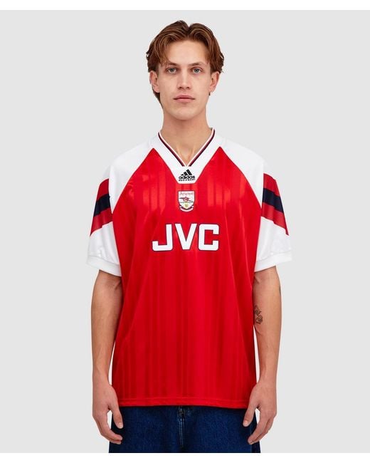 Adidas Red Arsenal Fc 92�94 Home Jersey Shirt for men