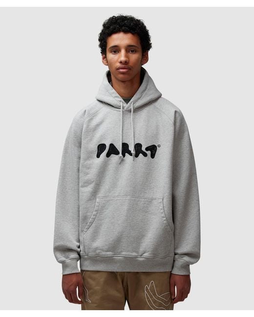 Parra Gray Blob Logo Hoodie (Heather for men