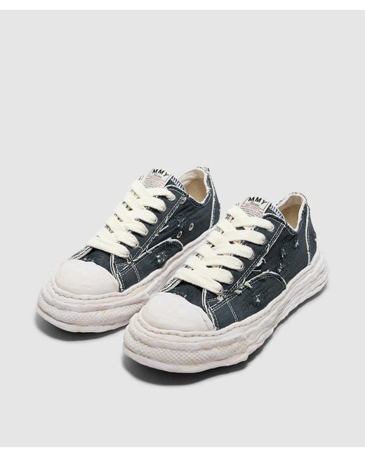 Maison Mihara Yasuhiro White Peterson 23 Low Og Sole Ripped Overdyed Sneaker