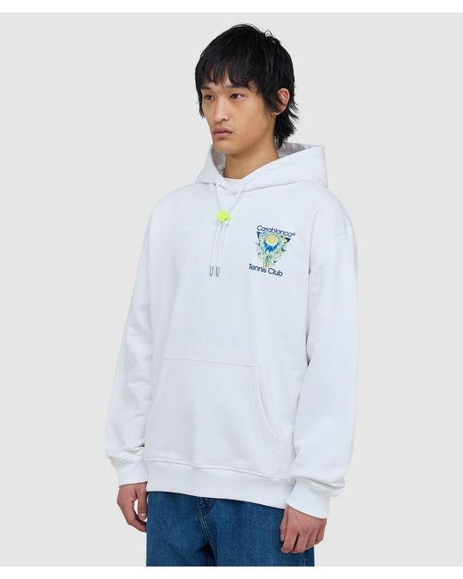 Casablanca White Tennis Club Icon Hoodie (Off for men