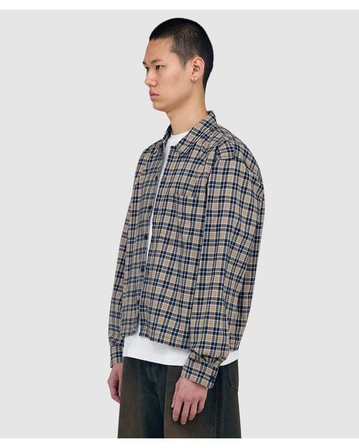 Beams Plus Blue Check Shirt Chk for men