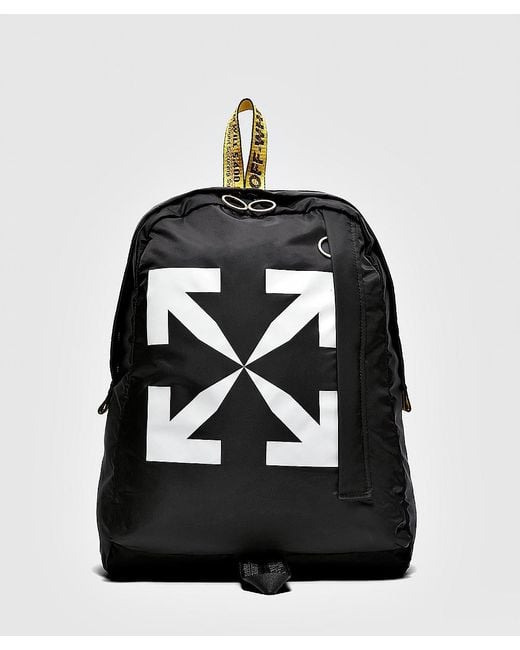 Off-White c/o Virgil Abloh Arrow Backpack in Black for Men - Lyst