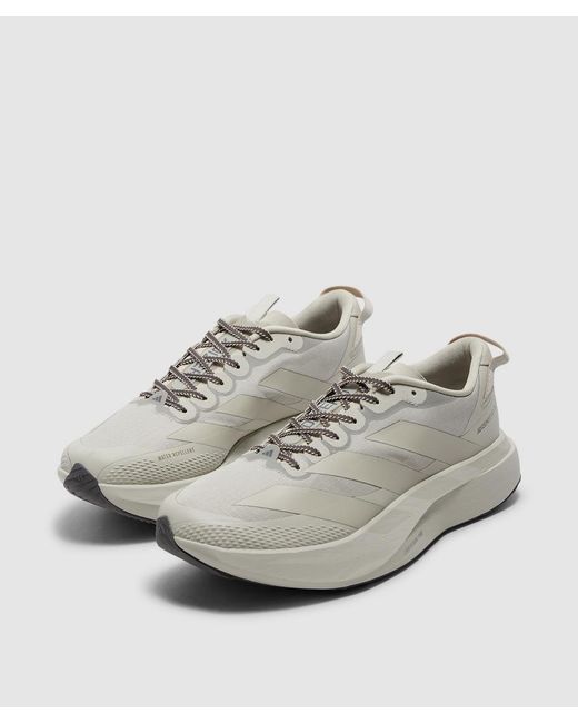 Adidas White Adizero Evo Sl Atr Sneaker (Putty/Putty/ Strata for men