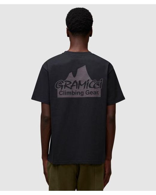 Gramicci Black Climbing Gear T-shirt for men
