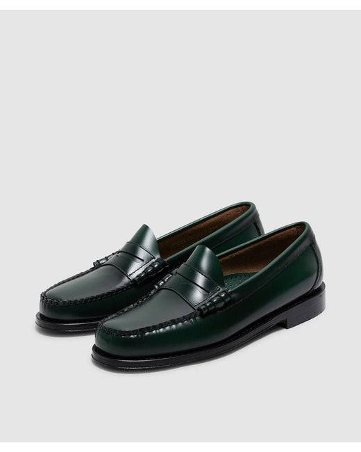 G.H.BASS Black Weejun Heritage Larson Moc Penny Loafer for men