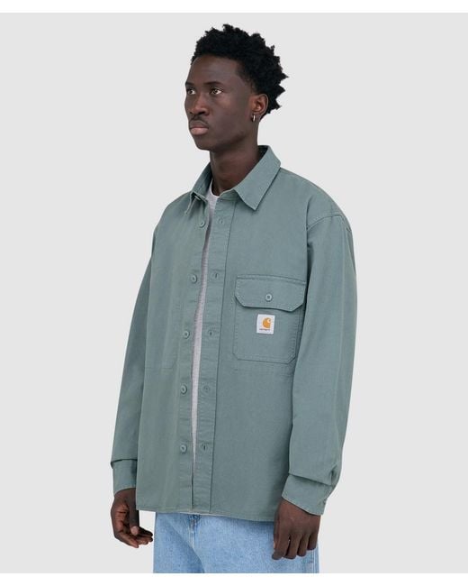 Carhartt Blue Reno Shirt Jacket (Velvet for men