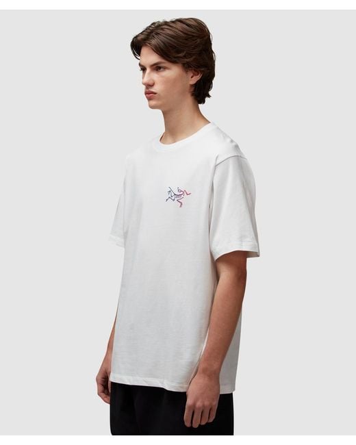 Arc'teryx Kragg Logo T-Shirt in White for Men | Lyst
