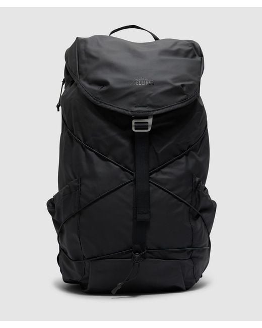 Elliker Black Wharfe Flap Over Backpack