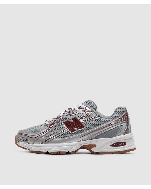 New Balance Gray 740 Sneaker (Monarch Burgundy for men