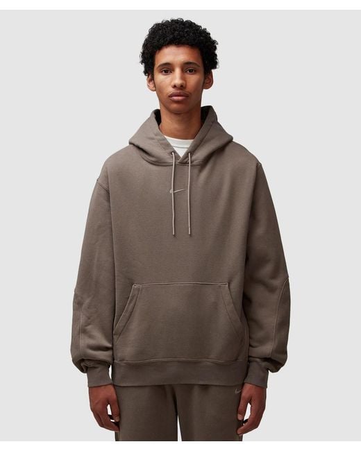 Nike X Nocta Nrg Tech Fleece Hoodie Moon Fossil Moon Fossil in Brown for Men Lyst