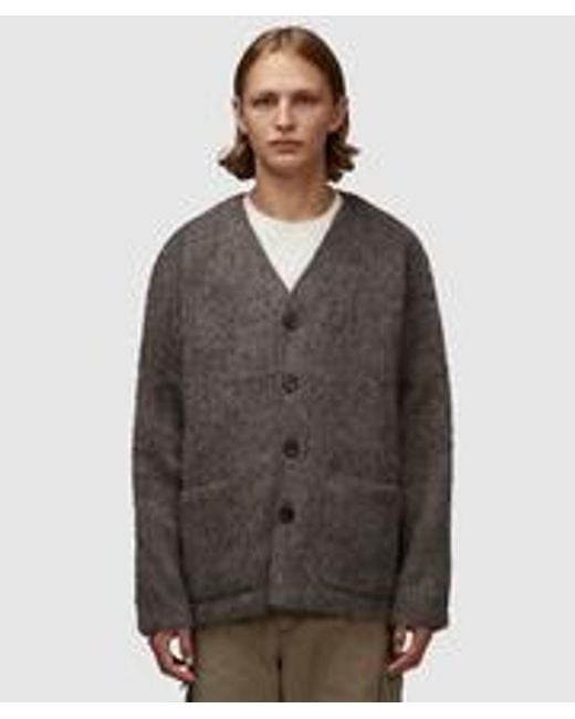 Our Legacy Gray Mohair Cardigan for men