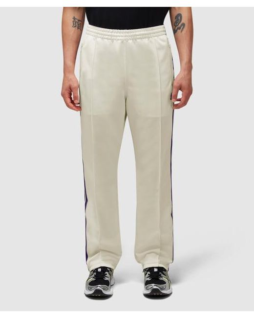 Needles Poly Smooth Narrow Track Pant in Natural for Men | Lyst