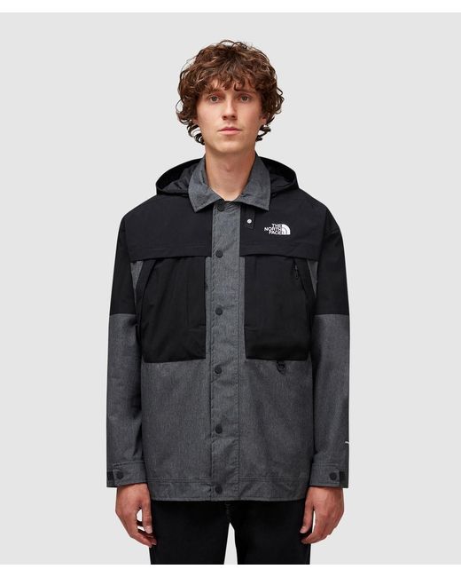 The North Face Black Fabric Mix Shirt Jacket (Tnf for men