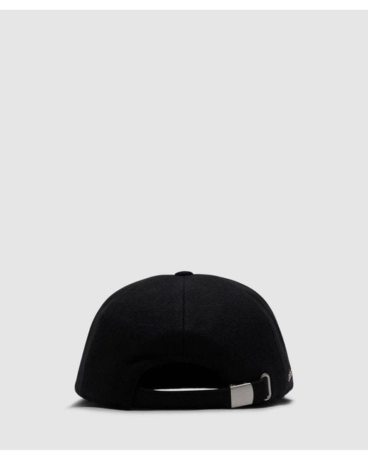 About Blank Black Monogram Cap /Ecru