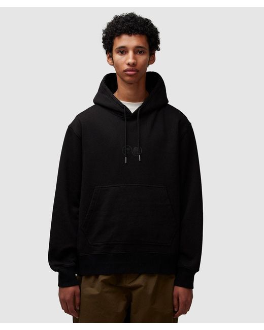 Purple Mountain Observatory Black Garment Dye Hoodie for men