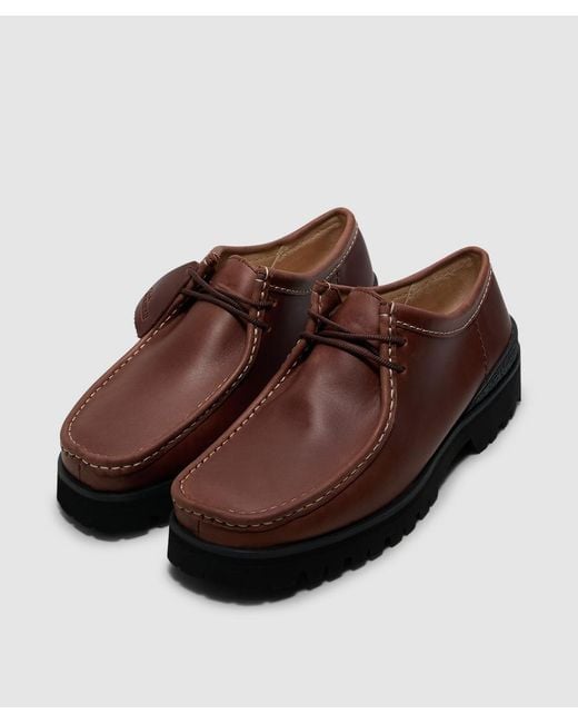 Clarks Brown Wallabee Yukon Shoe Leather for men