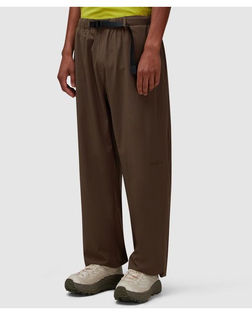 Mellow Clo Brown Everyday Stretch Nylon Pant for men