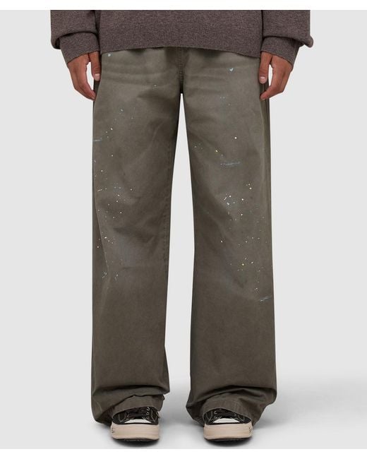 Acne Gray Plott Peached Light Twill Pant (Dusty for men