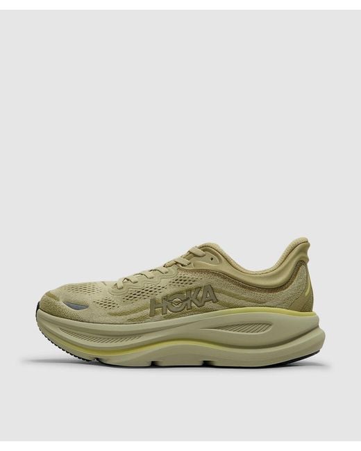 Hoka One One Green Bondi 9 Sneaker (Grassland Oyster Mushroom for men