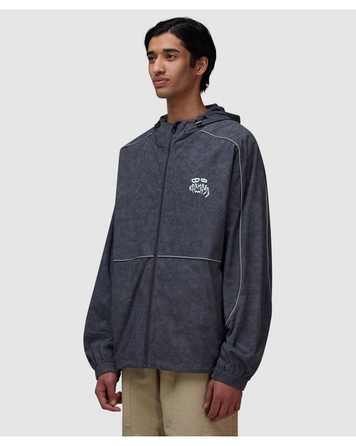 KARMA8A Blue Piping Windbreaker for men