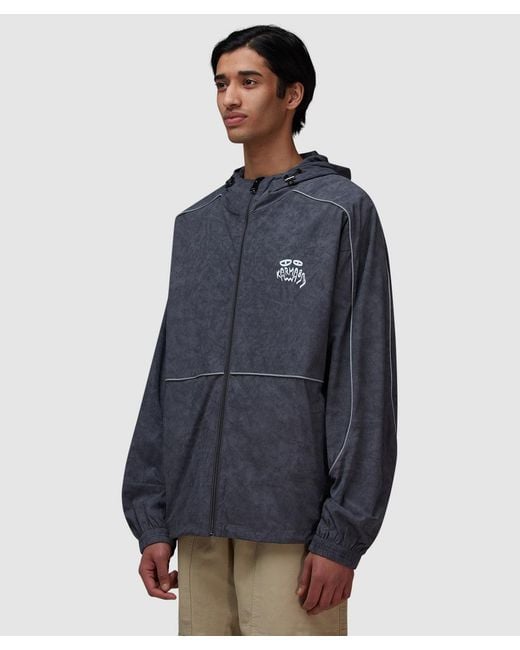 KARMA8A Blue Piping Windbreaker for men