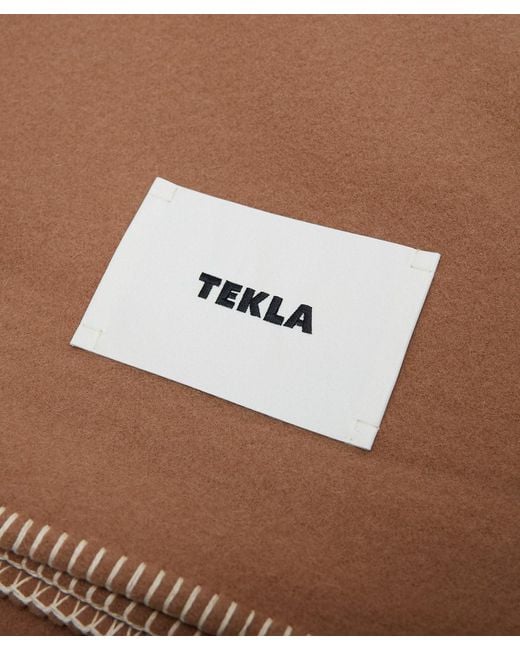 Tekla Green Lambswool Blanket