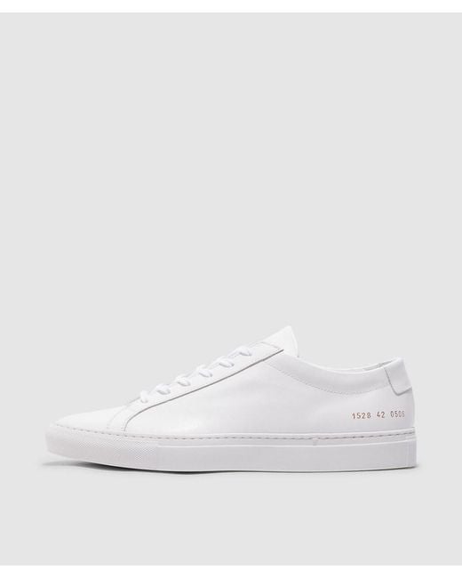 Common Projects White Original Achilles Leather Sneakers for men